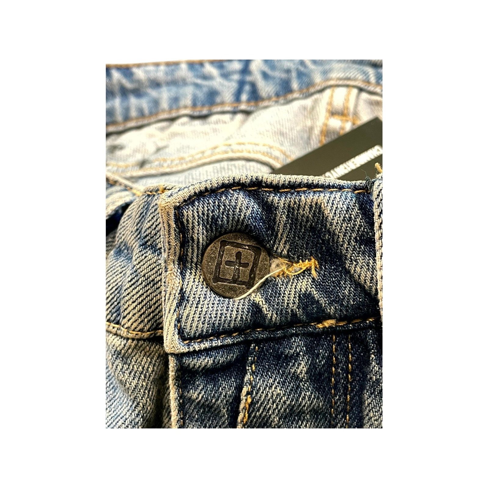 Ksubi Ksubi Knee Logo Light Wash Jeans Size US 29 - 5 Thumbnail