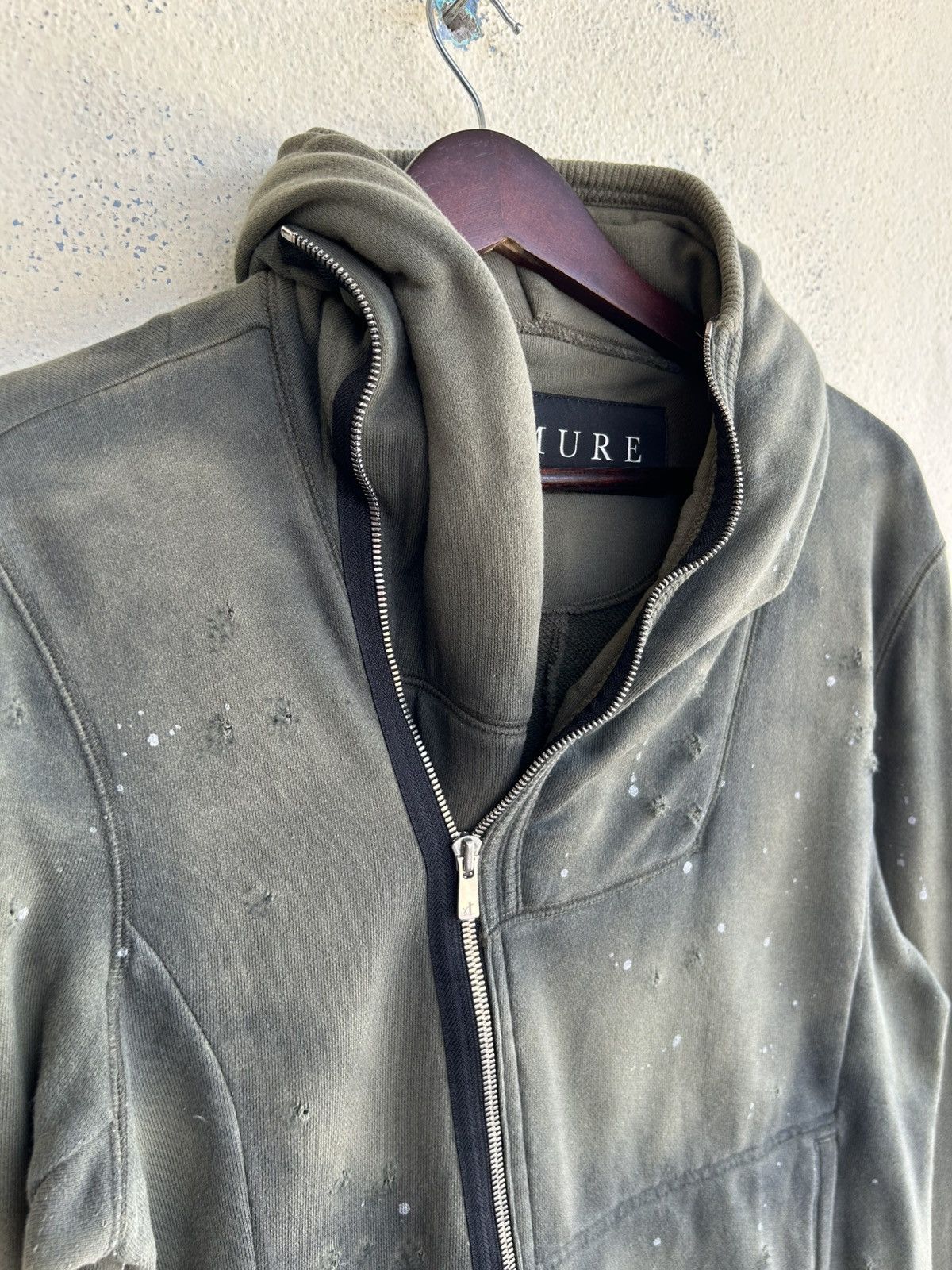 Japanese Brand × Seditionaries Armure Gunshots Distressed Hoodie Size US XS / EU 42 / 0 - 8 Thumbnail
