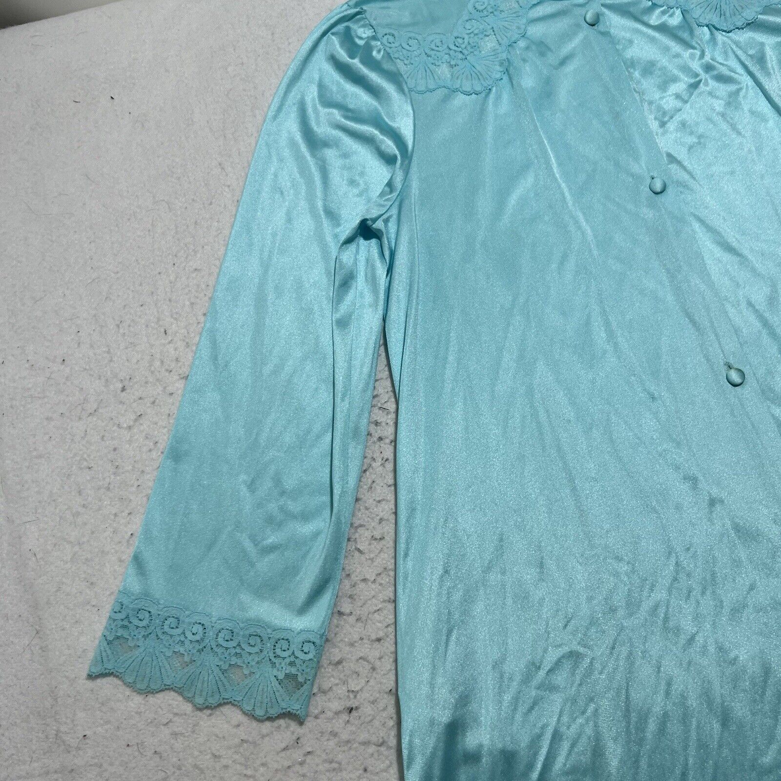 Vintage Vintage Vanity Fair Small Satin Nightgown Sleep Dres Size ONE SIZE - 6 Thumbnail