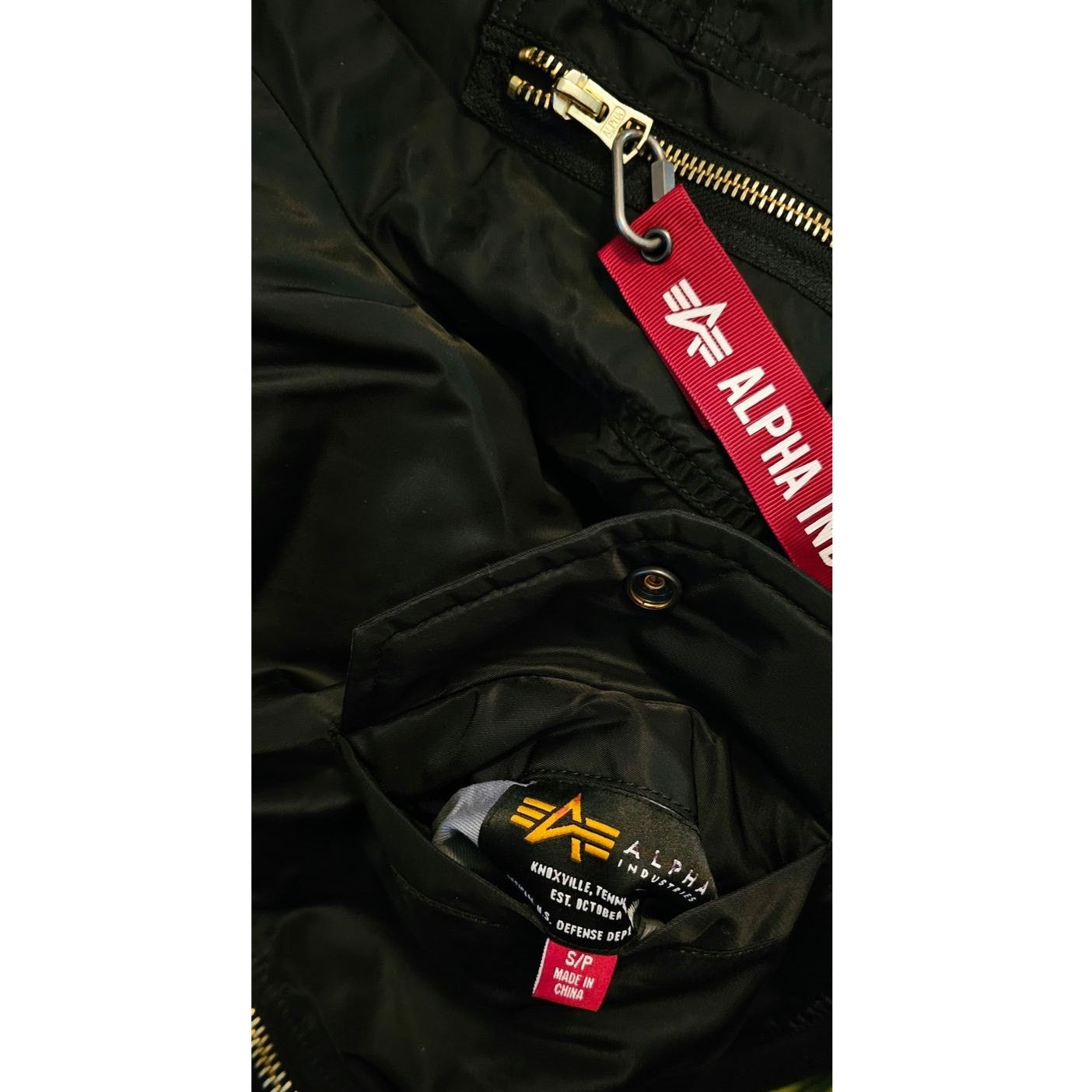 Alpha Industries × Free People New Bomber Jacket $200 SMALL Black Utility Size S / US 4 / IT 40 - 4 Thumbnail