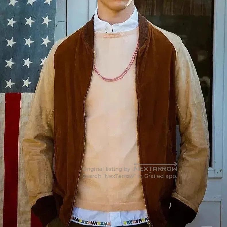 Visvim Brown Two-Tone Bomber Jacket Size S. Size US S / EU 44-46 / 1 - 7 Thumbnail