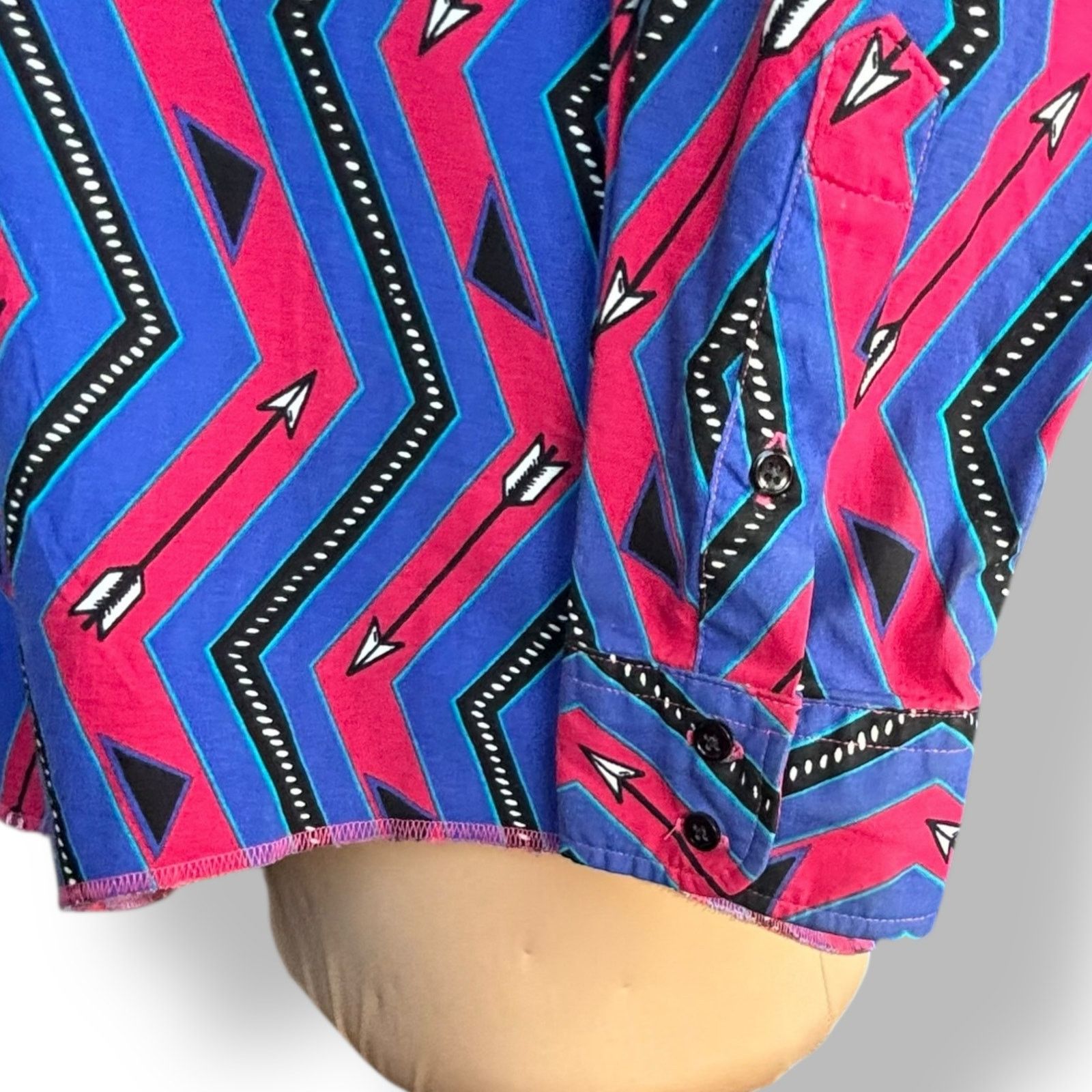 Wrangler Vintage 90s Wrangler Western Shirt Cowboy Cut Long Sleeve Size US L / EU 52-54 / 3 - 4 Thumbnail