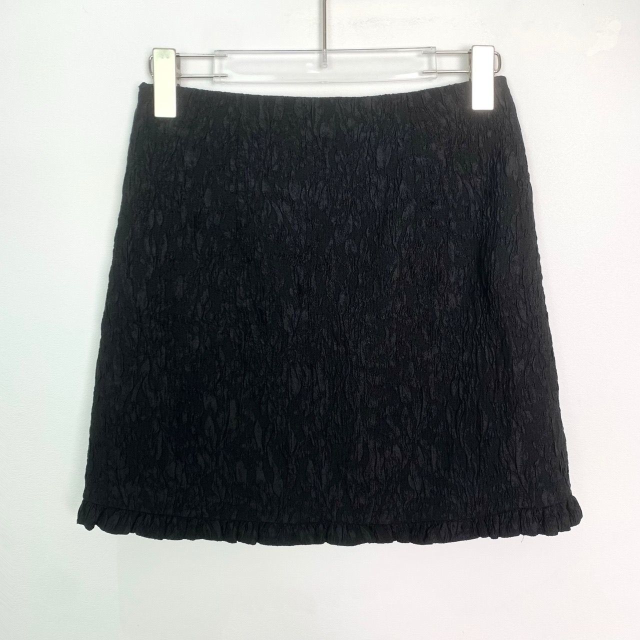 Miu Miu [MiuMiu] Pleated A-Line Mini Skirt 38 Black Size 38" / US 16 / IT 52 - 6 Thumbnail