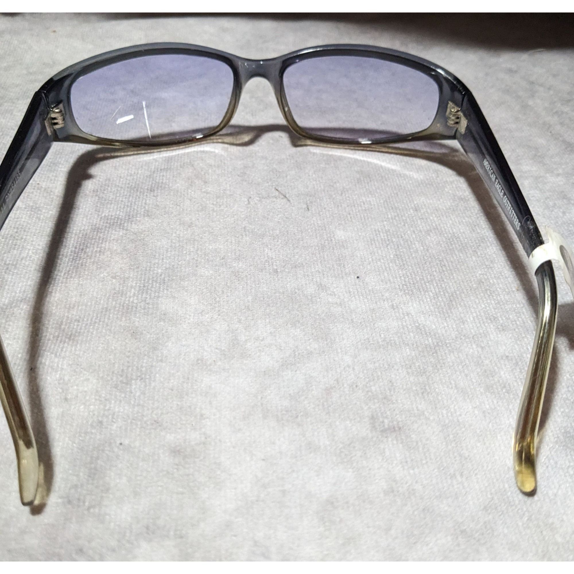 American Eagle Outfitters American Eagle Outfitters Blue Translucent Sunglasses Size ONE SIZE - 2 Thumbnail