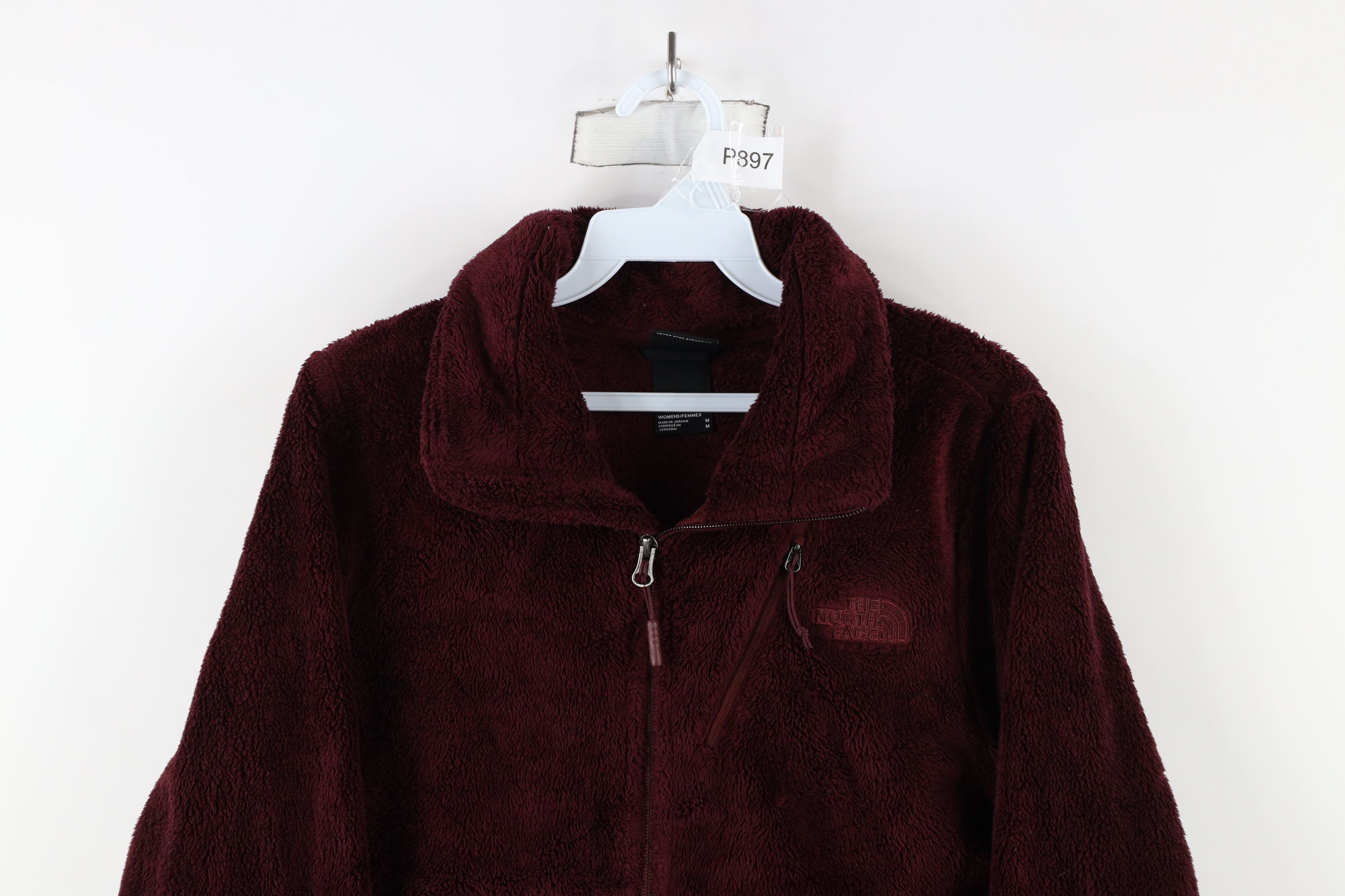 The North Face × Vintage The North Face Spell Osito Flow Fleece Jacket Burgundy Red Size M / US 6-8 / IT 42-44 - 2 Thumbnail