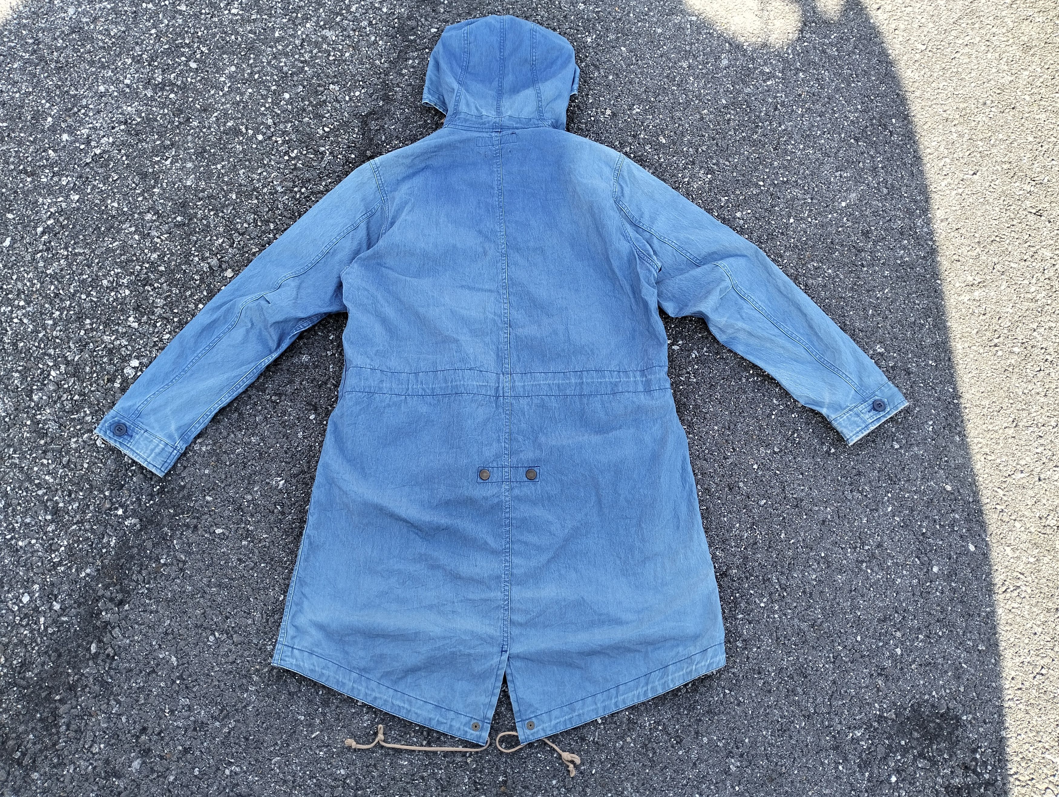 Freemans Sporting Club Vintage Freemans Sporting Club Soft DenimLong Jacket Hoodie Size US M / EU 48-50 / 2 - 2 Thumbnail