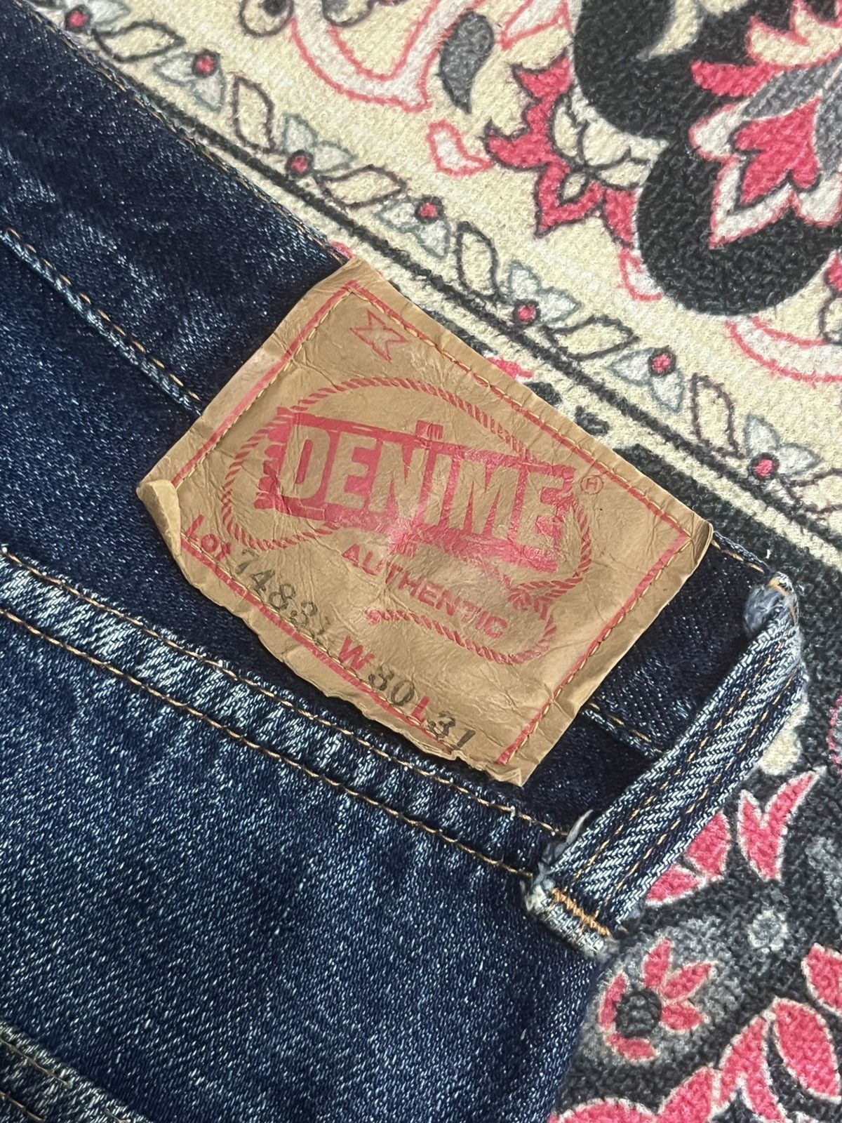 Denime Vintage Denime Blue Faded Washed Distressed Selvedge Jeans Size US 30 / EU 46 - 11 Thumbnail