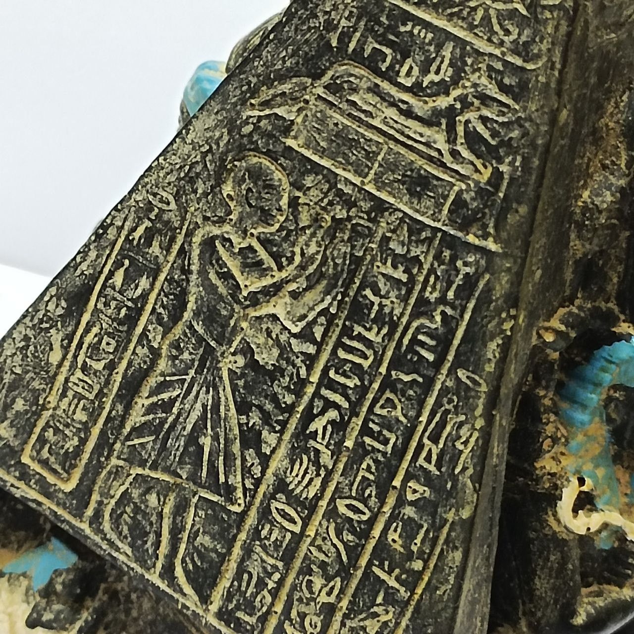 Handmade Osiris & Nefertari Statue Egyptian Pharaonic Pyramid Decor Size ONE SIZE - 3 Thumbnail