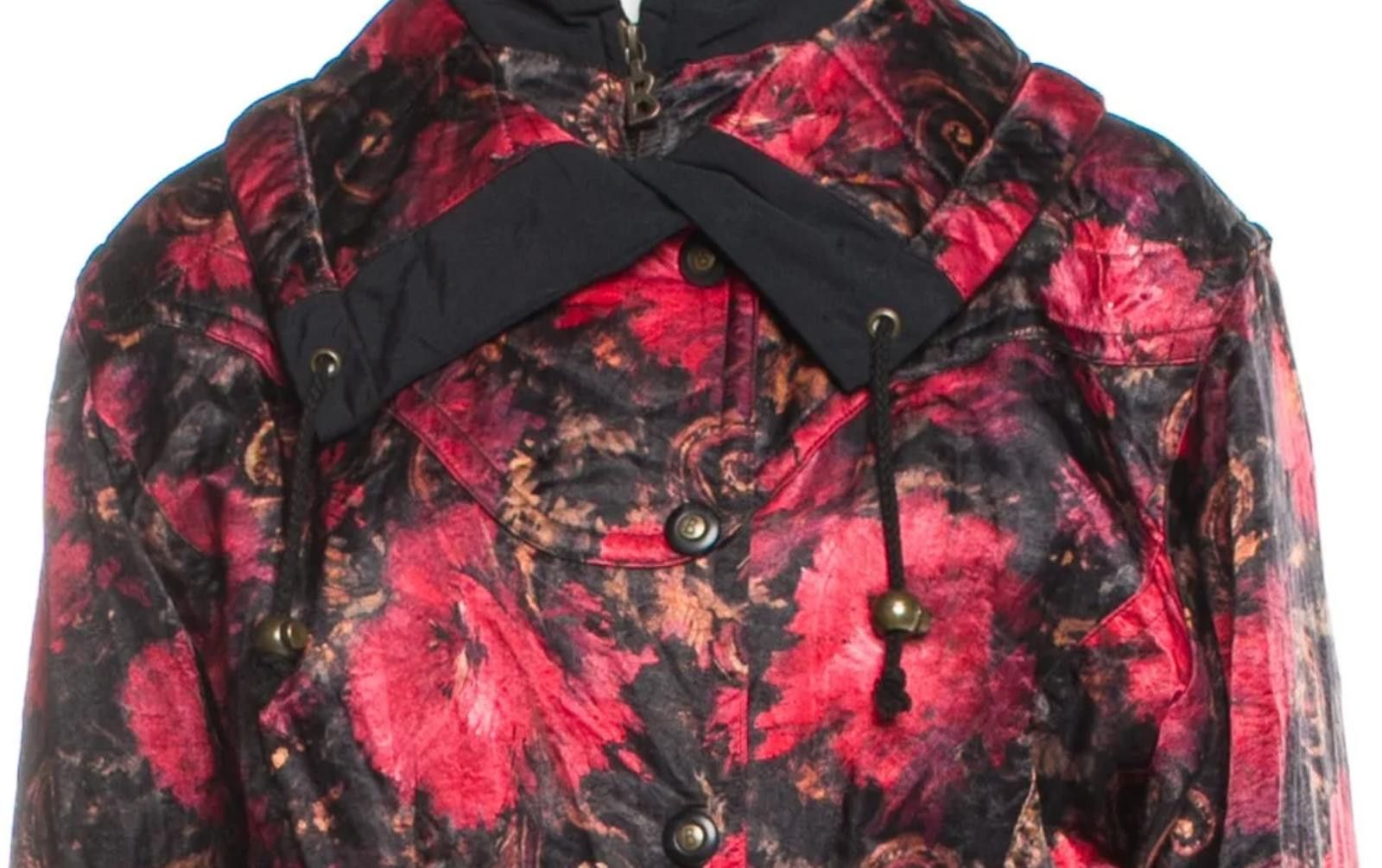 Bogner Bogner Floral Print Biker Jacket Size: XL Size XL / US 12-14 / IT 48-50 - 2 Thumbnail