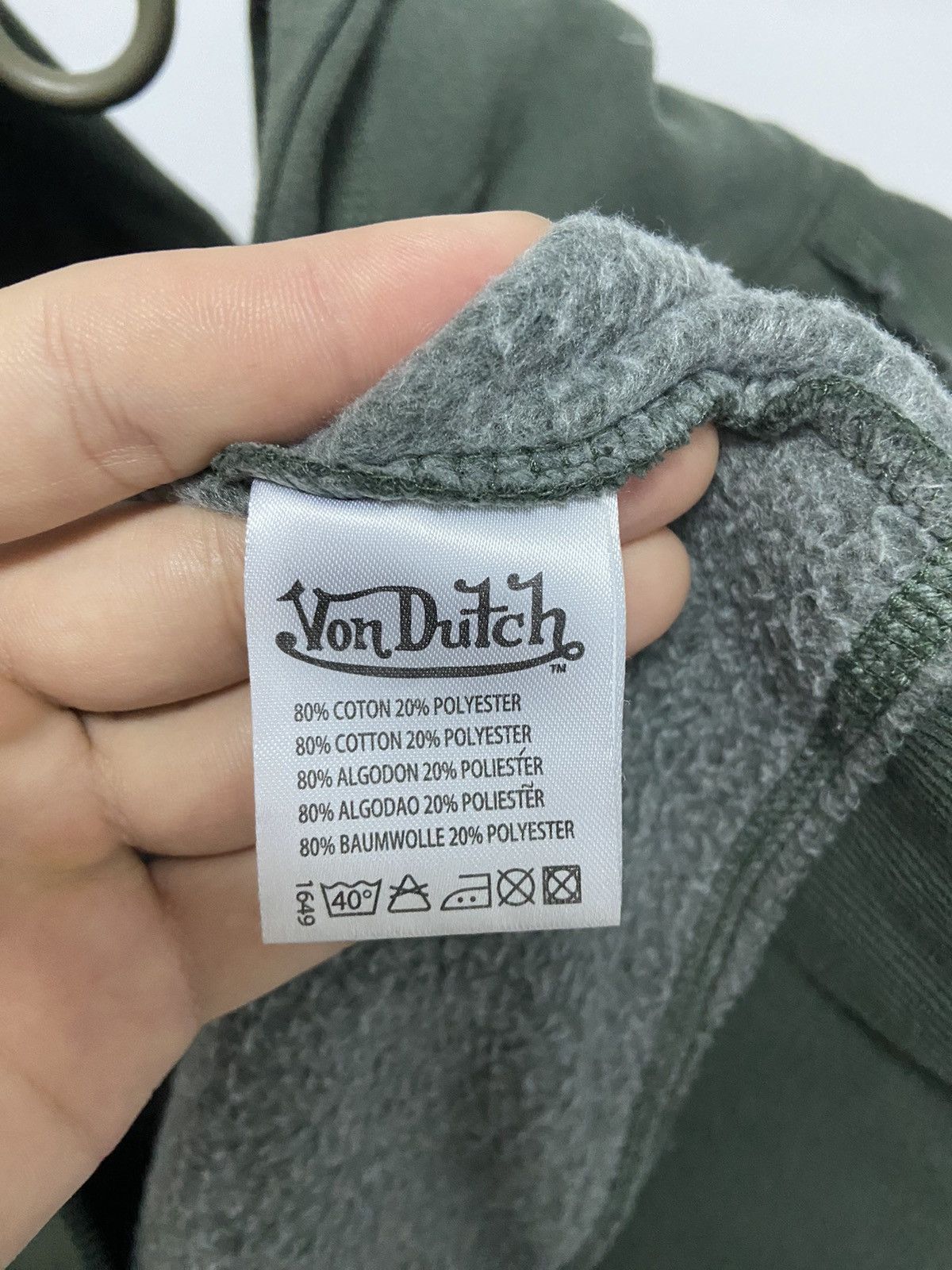 Vintage × Von Dutch Von Dutch Vintage Hoodie Big Logo Airborne Style Y2K Size US L / EU 52-54 / 3 - 10 Thumbnail