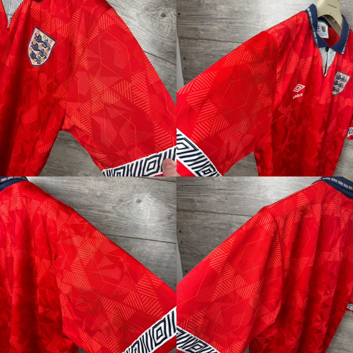 Umbro ARCHIVE RARE ENGLAND 1990-1992 ORIGINAL VTG JERSEY Size L Size US L / EU 52-54 / 3 - 12 Thumbnail
