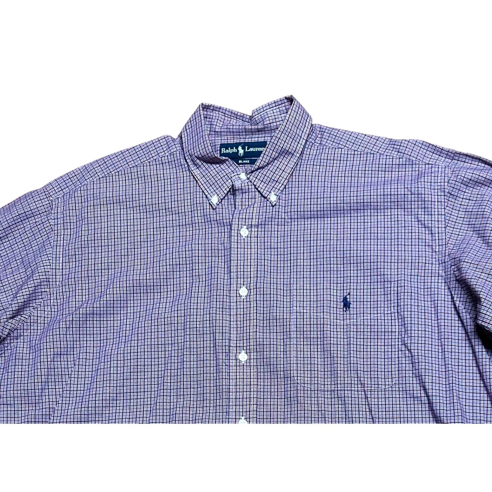 Ralph Lauren Ralph Lauren Blake Button-Down Shirt Men XL Blue & Red Plaid Long Sleeve Vintage Size US XL / EU 56 / 4 - 5 Thumbnail