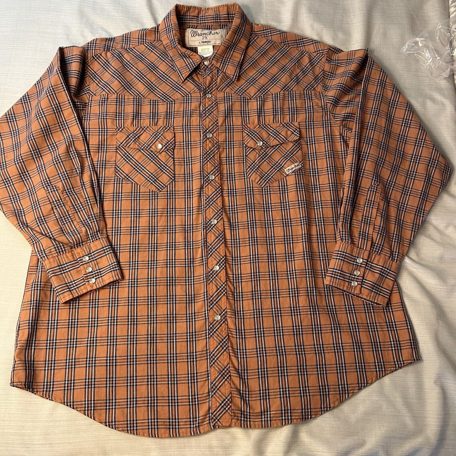 Wrangler Vintage Wrangler Western Pearl Snap Shirt Men’s 2X Long Slv Size US XXL / EU 58 / 5 - 1 Thumbnail