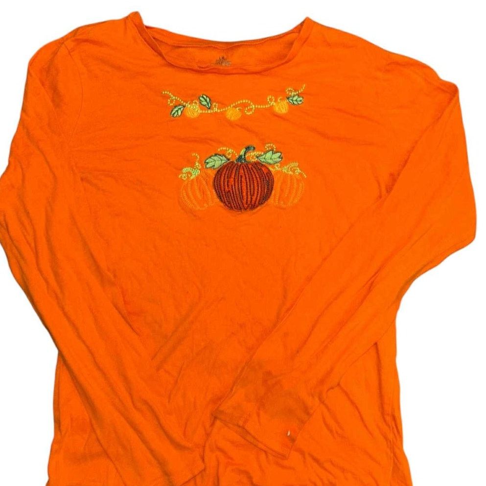 Other VINTAGE Y2K Halloween Shirt Embroidery Pumpkin Long Sleeve Size S / US 4 / IT 40 - 9 Thumbnail