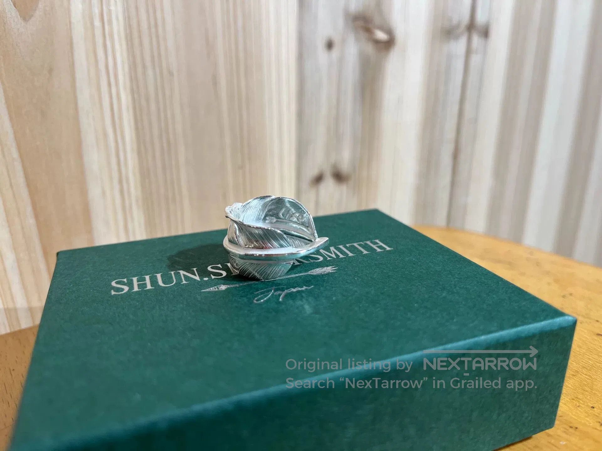 Takumi shun smith feather ring in silver. Size ONE SIZE - 1 Thumbnail