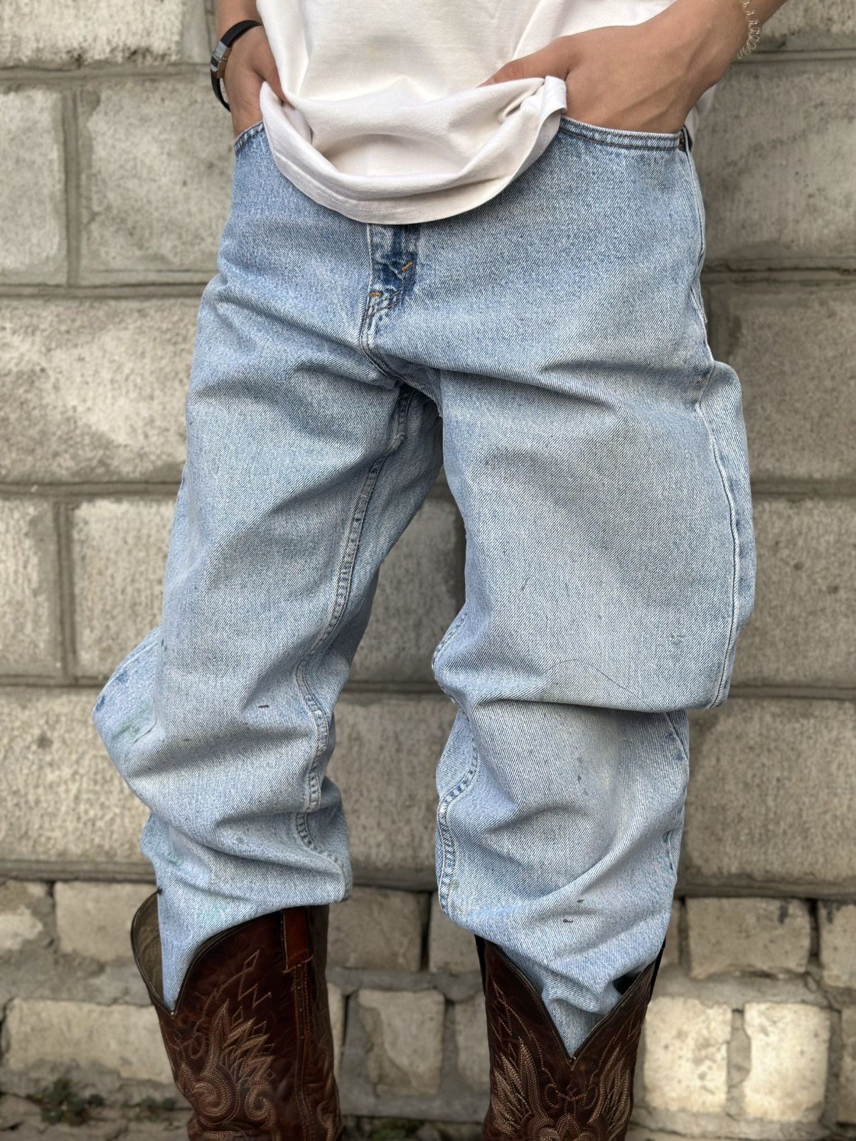 Levi's Vintage Clothing VTG Levi’s 560 M 90s Jeans Crazy Fit Custom Baggy 90s Size US 32 / EU 48 - 18 Thumbnail