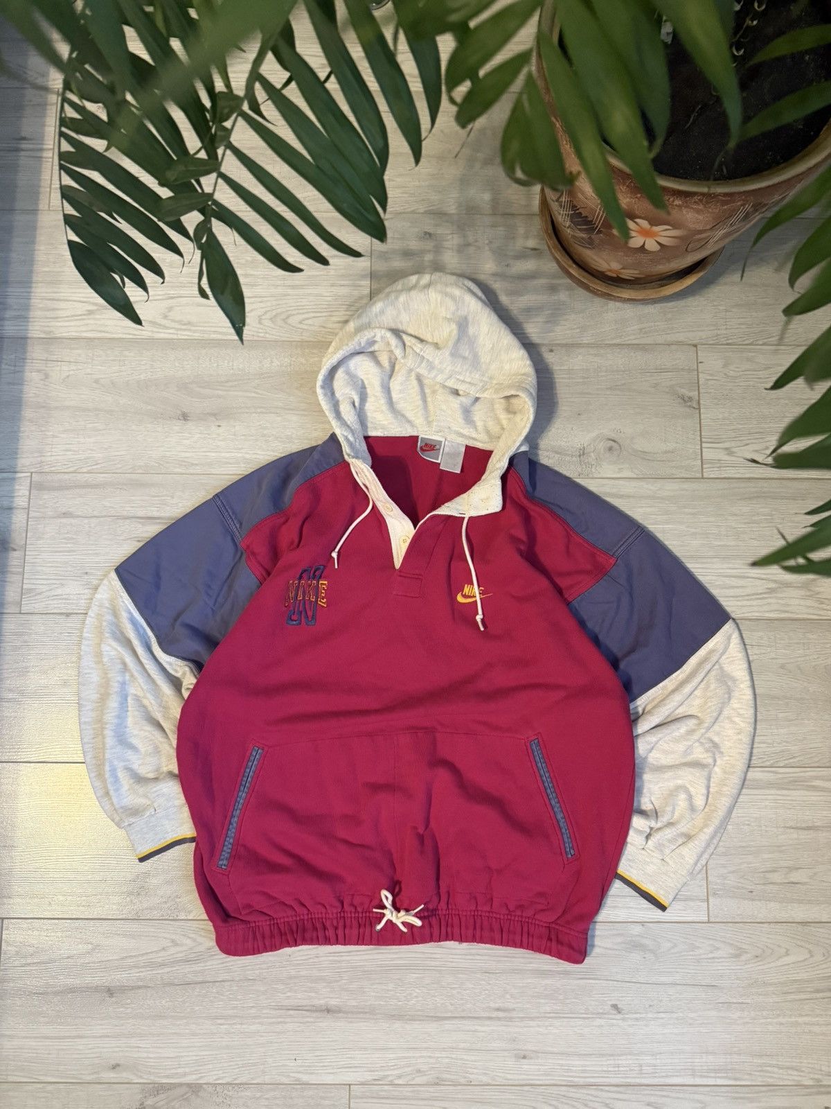 Nike Vintage Nike Hoodie jacket 90’s rare shirt big logo Size US L / EU 52-54 / 3 - 2 Thumbnail