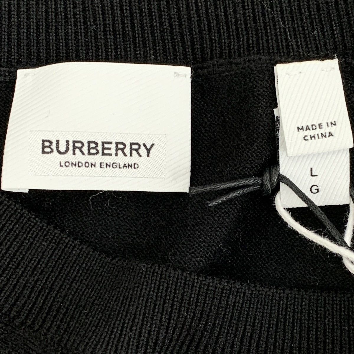 Burberry Burberry Plaid Spliced Wool Long Sleeve Knit Sweater K26WX Size US L / EU 52-54 / 3 - 5 Thumbnail