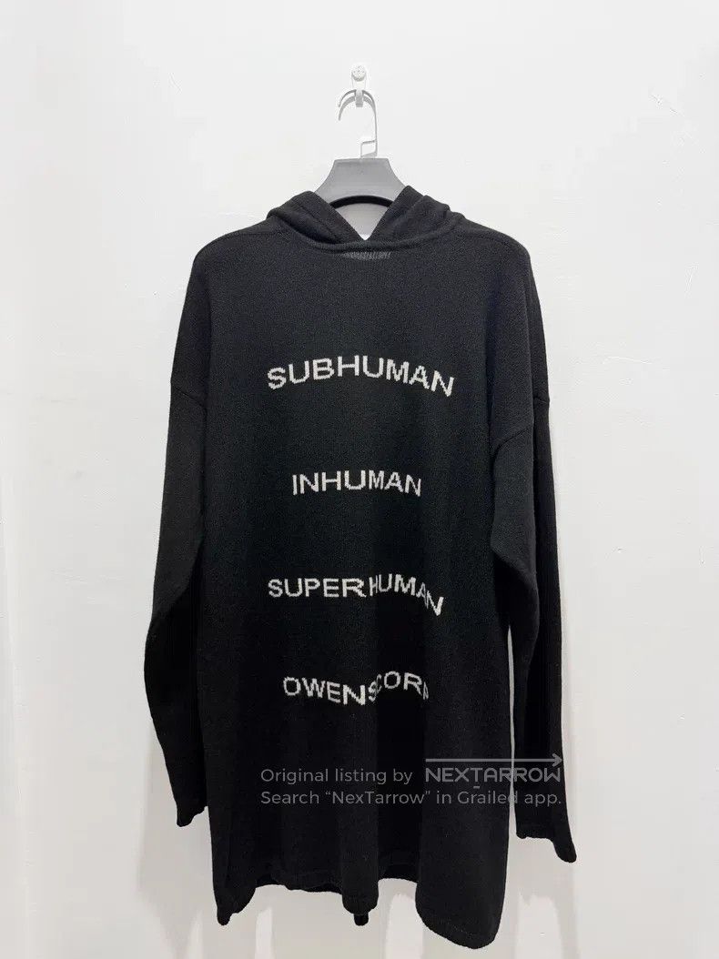 Rick Owens Rick Owens 22FW Show Same Black Hooded Sweater Hoodie Size US S / EU 44-46 / 1 - 2 Thumbnail