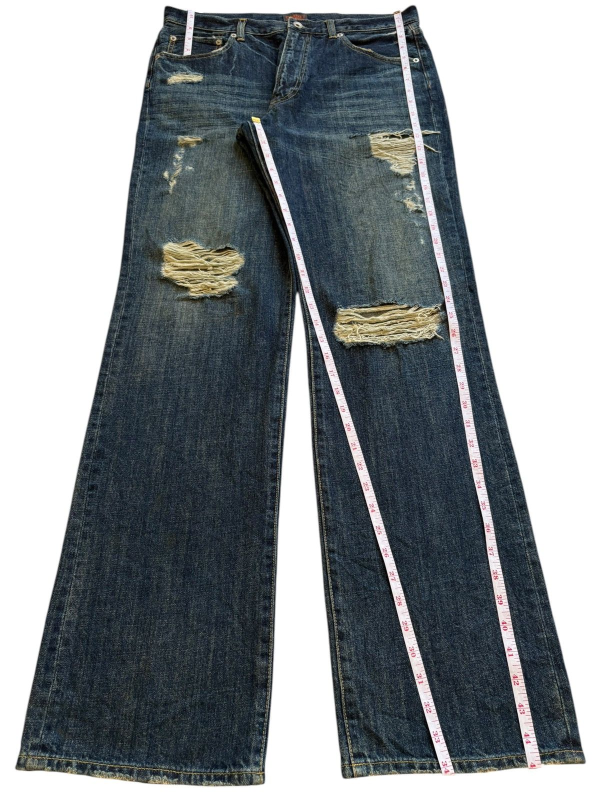 Japanese Brand Vintage Japanese Brand Mud Wash Distressed Baggy Jeans Size US 34 / EU 50 - 13 Thumbnail
