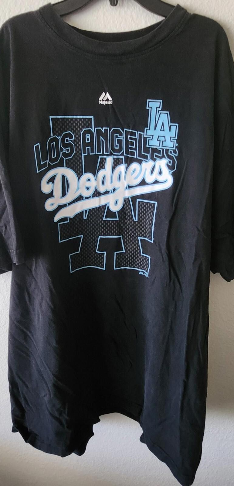 Majestic Majestic Los Angeles Dodgers 3XL Black Graphic Tee Size US XXL / EU 58 / 5 - 2 Thumbnail