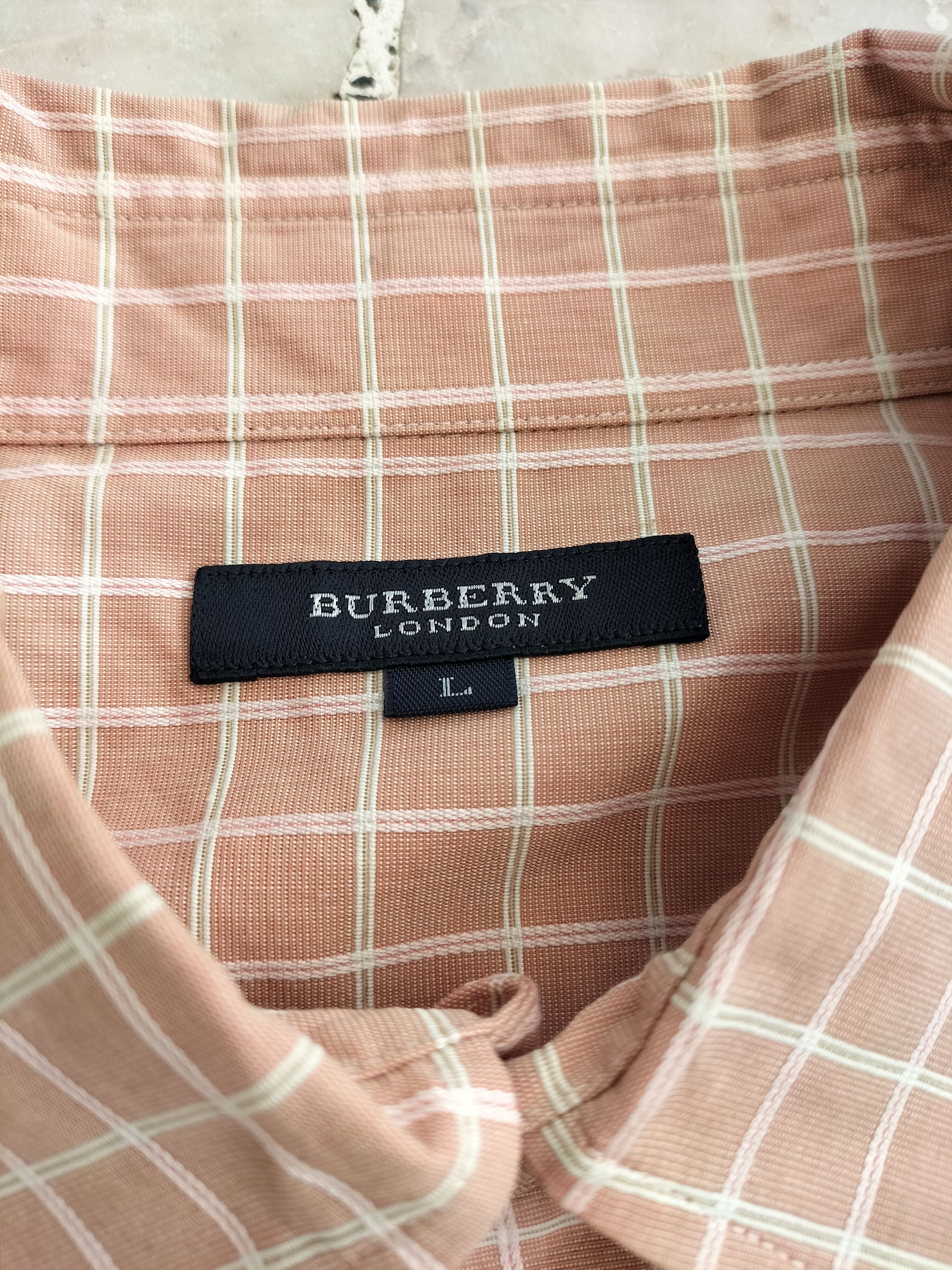 Burberry Burberry Rose Gold Button Up Shirt Size US L / EU 52-54 / 3 - 4 Thumbnail
