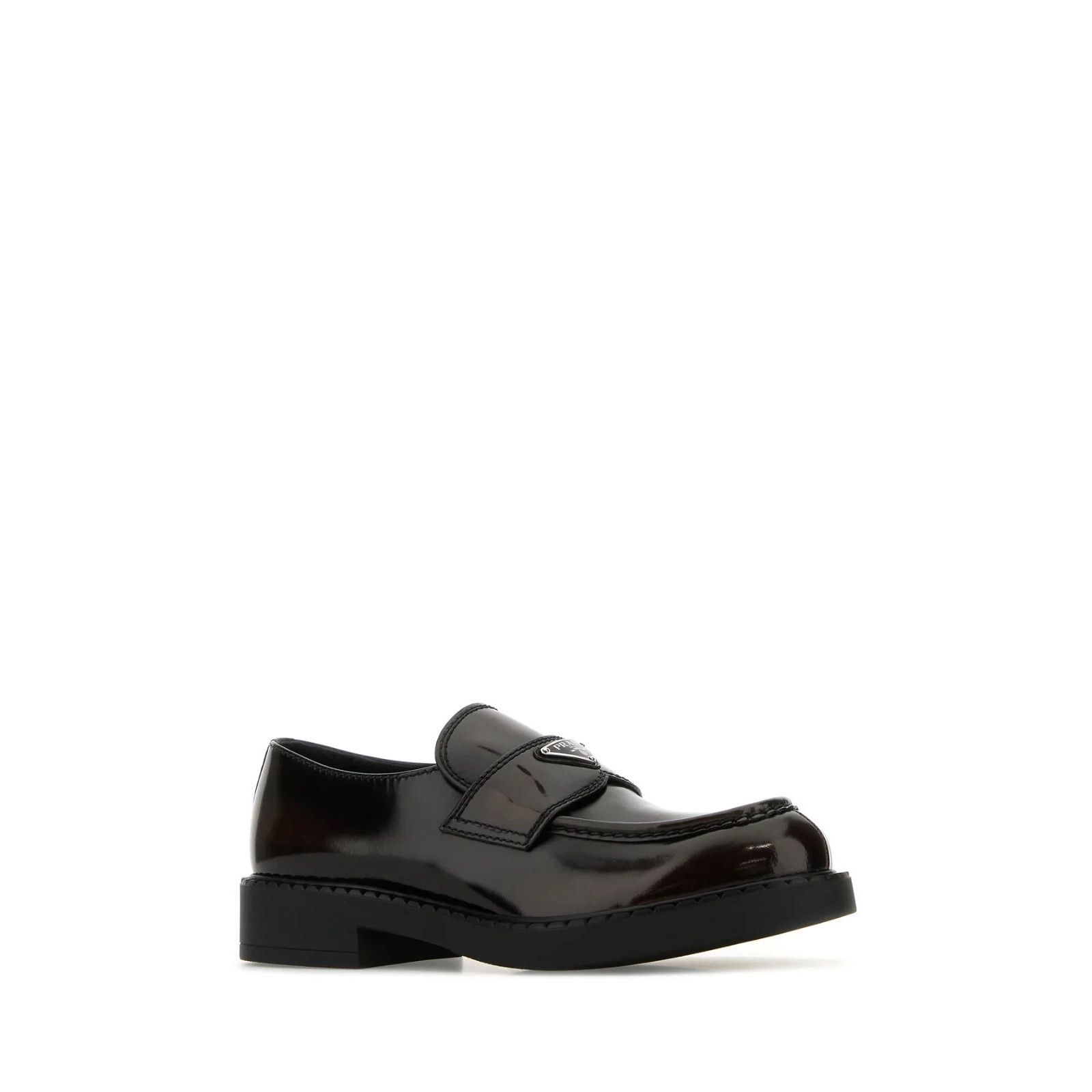 Prada PRADA Chocolate Dark Brown Leather Loafers New And Authentic Size US 11 / EU 44 - 2 Thumbnail