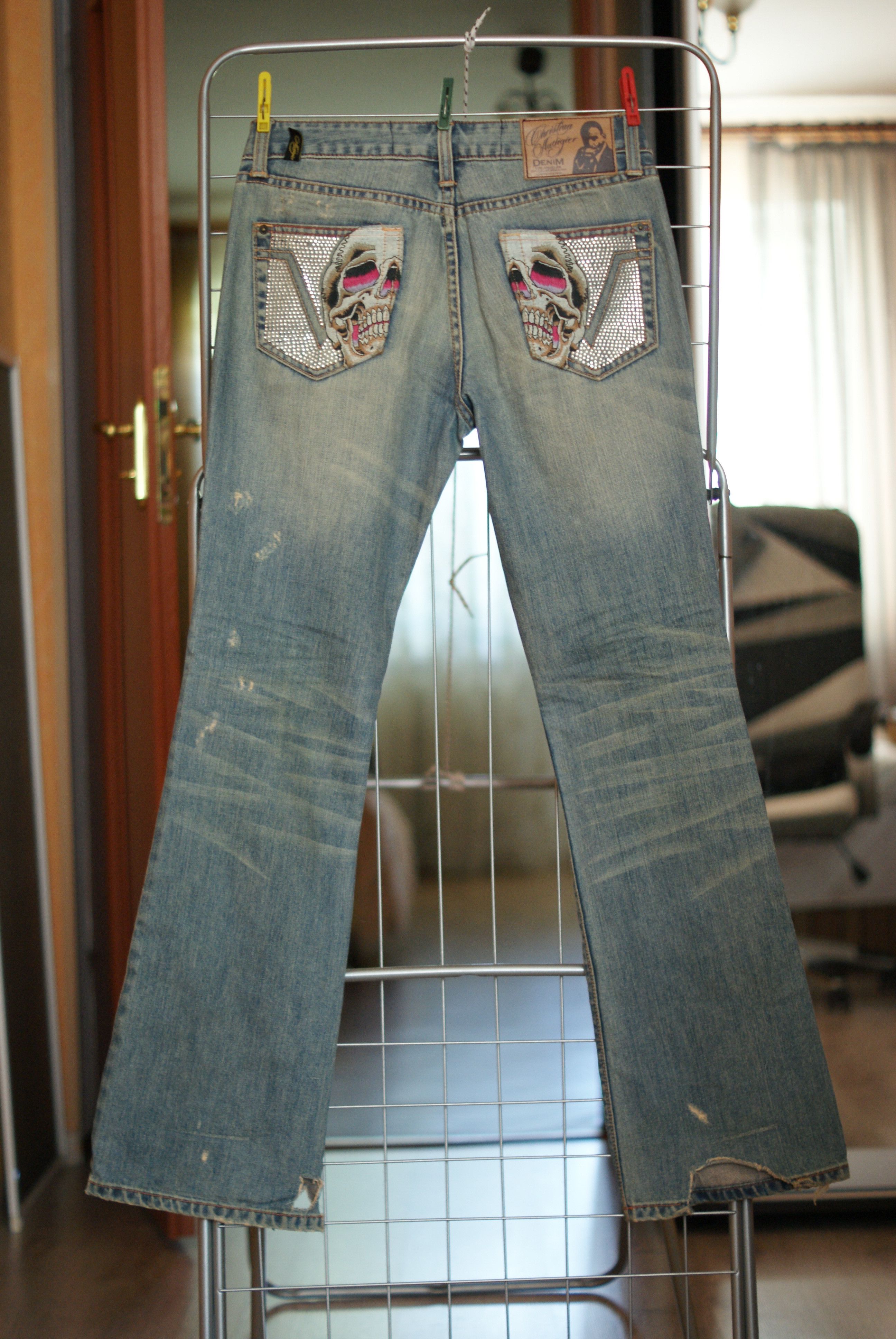 Christian Audigier Limited edition 28X33 Christian Audigier womens jeans skull Size 28" / US 6 / IT 42 - 3 Thumbnail