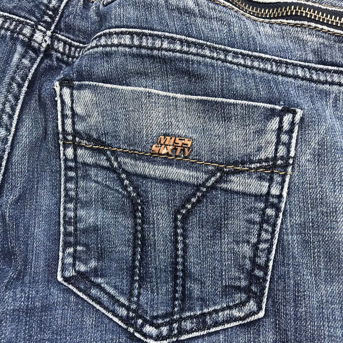 Vintage Vintage Y2K Distressed Baggy Flared Jeans Skate Grunge 26 Size 26" / US 2 / IT 38 - 6 Thumbnail