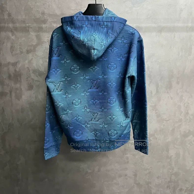 Louis Vuitton Louis Vuitton Blue Letter Logo Full Print Casual Sweatshir Size US S / EU 44-46 / 1 - 5 Thumbnail