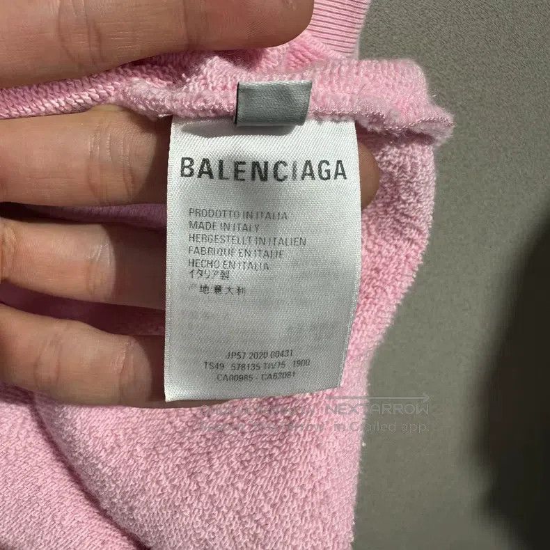 Balenciaga Balenciaga Pink Crew Sweatshirt Size US XS / EU 42 / 0 - 5 Thumbnail
