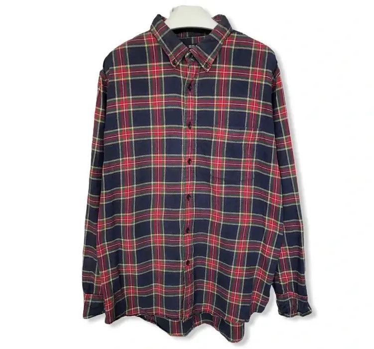 Japanese Brand Japanese Brand Uniqlo Plaid Tartan Flannel Shirt 👕 Size US XL / EU 56 / 4 - 1 Thumbnail