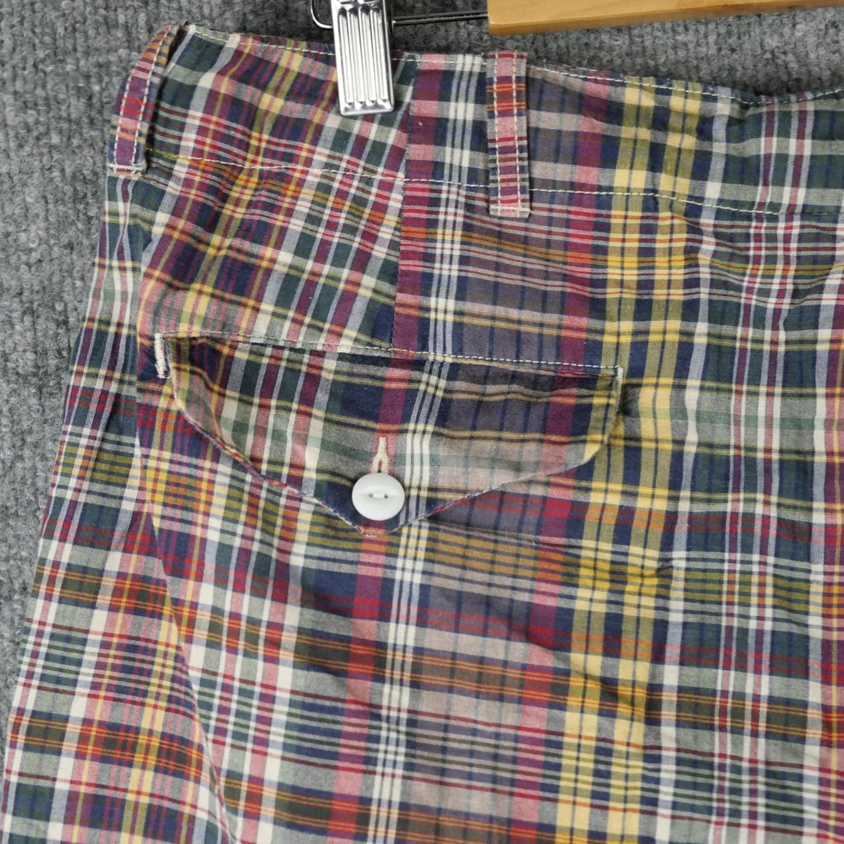 Polo Ralph Lauren Polo Ralph Lauren Shorts Mens 38 Madras Plaid Cotton Chino Preppy Casual Size US M / EU 48-50 / 2 - 3 Thumbnail