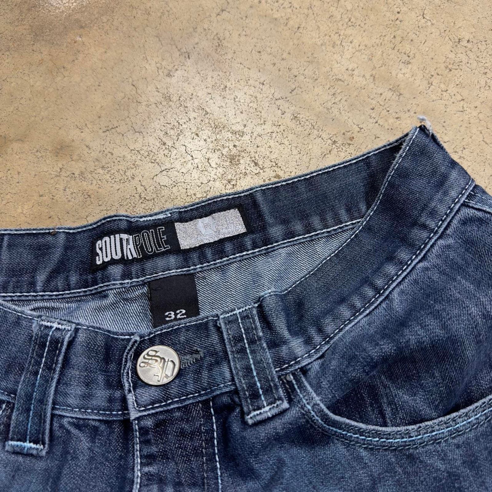 Southpole Southpole Y2K Baggy Grunge Style Streetwear Denim Jeans Size US 32 / EU 48 - 5 Preview