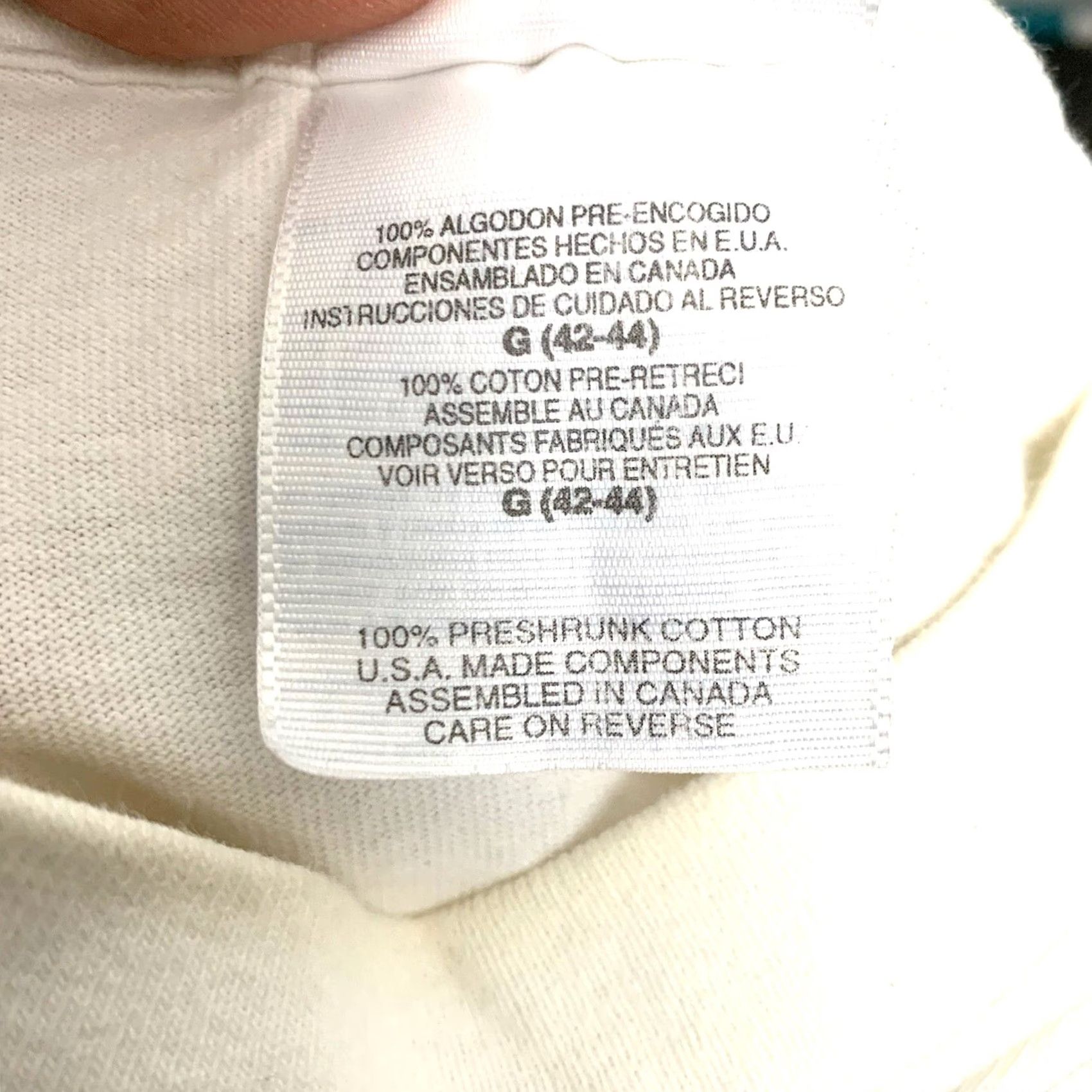 Hanes VINTAGE Pepsi T-Shirt Mens Large White Knit Logo 100% Cotton Hanes USA Made 1990s 90s Logo Tee Size US L / EU 52-54 / 3 - 4 Thumbnail