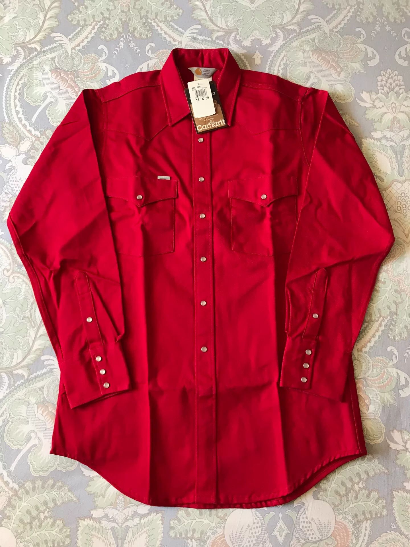Carhartt Carhartt S01 Red Western Shirt 16×35 Size US M / EU 48-50 / 2 - 1 Thumbnail