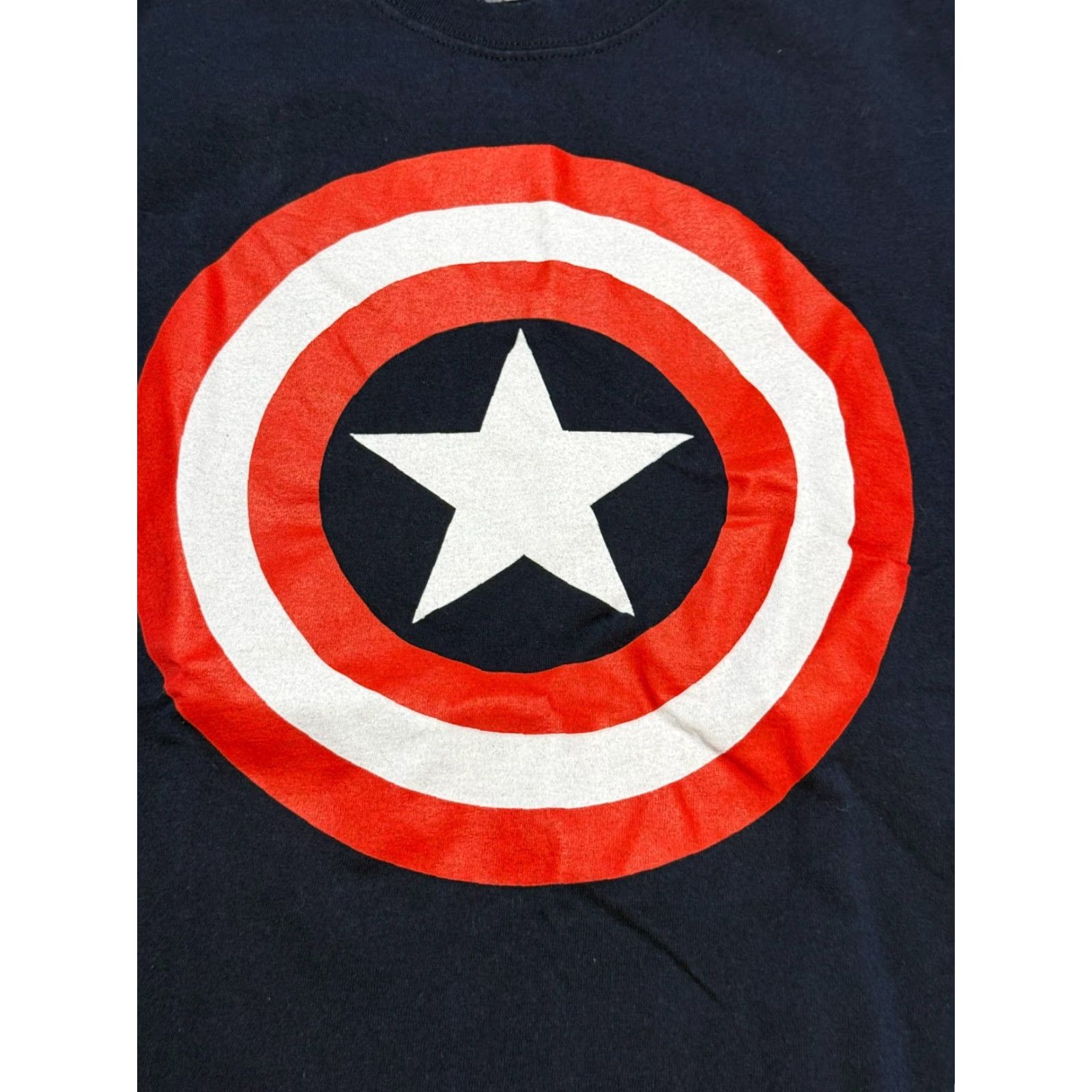 Vintage VINTAGE Marvel Shirt Mens XL Blue Red White Captain America Graphic Print Size US XL / EU 56 / 4 - 5 Thumbnail