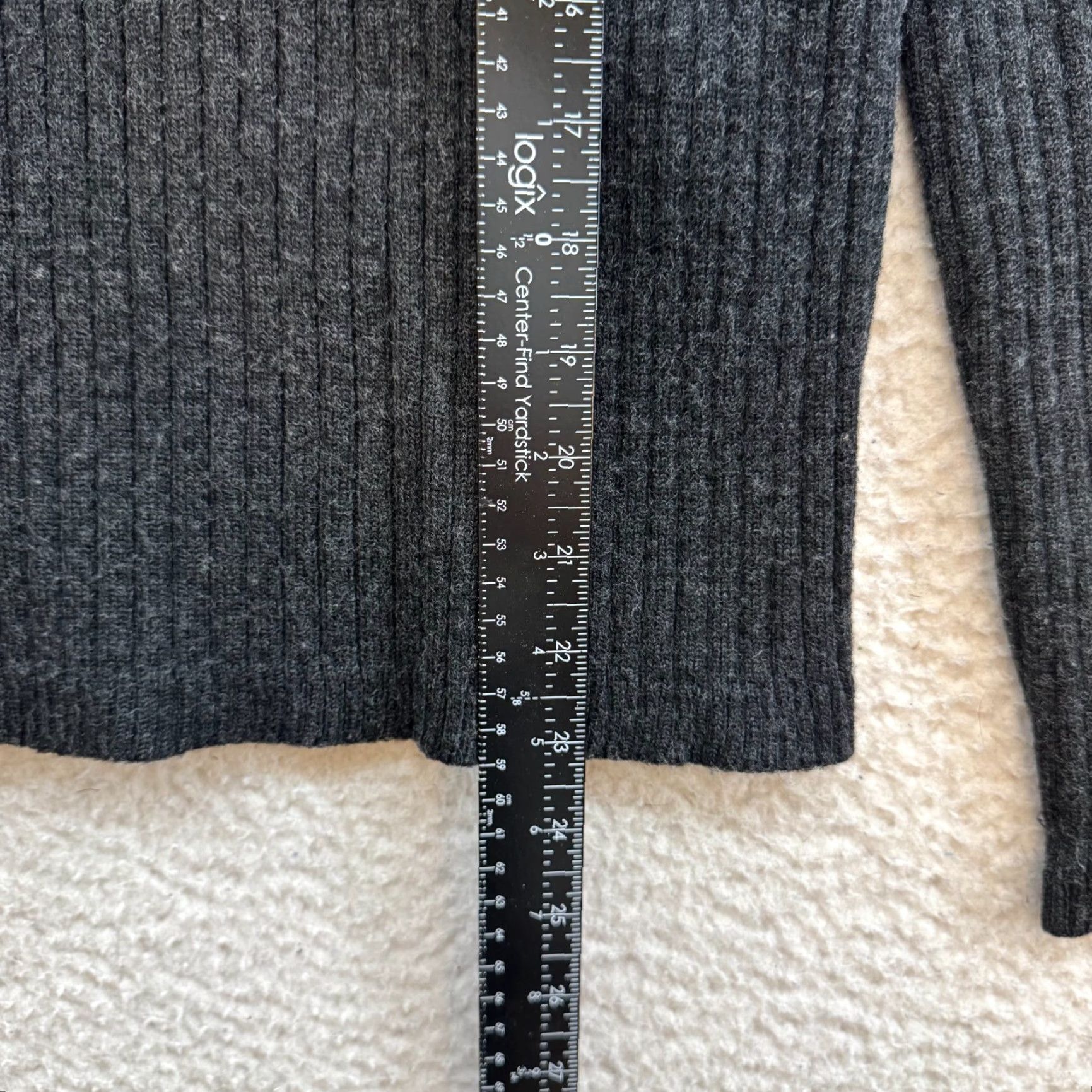 Zara VINTAGE Zara Sport Wool Blend Turtleneck Sweater Medium Large Grey Rib Knit Mens Girls Womens? Size M / US 6-8 / IT 42-44 - 5 Thumbnail