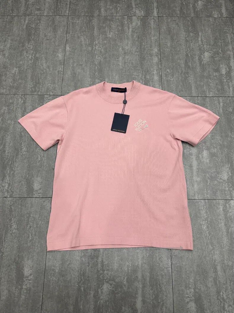 Louis Vuitton Louis Vuitton 24ss pink knit short sleeve T-shirt Size US S / EU 44-46 / 1 - 1 Thumbnail