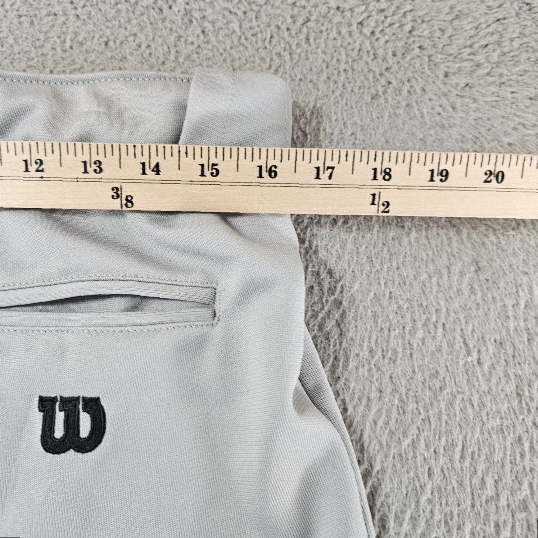 Wilson Wilson Baseball Pants Mens Large Gray Ankle Elastic Waist Pockets Performance Size US 33 - 5 Thumbnail