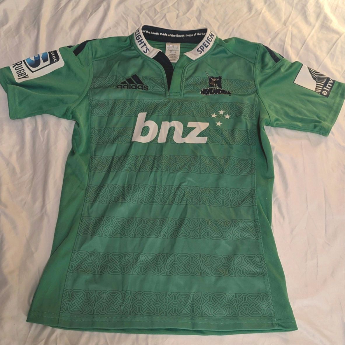 New Zealand Highlander's Rugby Jersey 2013 Small Adidas