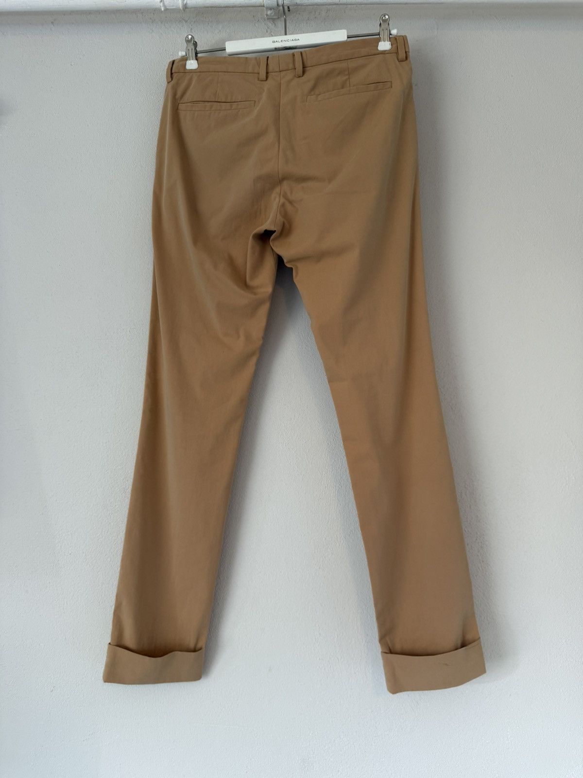 Dries Van Noten Camel Slim Chino Pants with Cuffed Hem Size US 30 / EU 46 - 2 Thumbnail