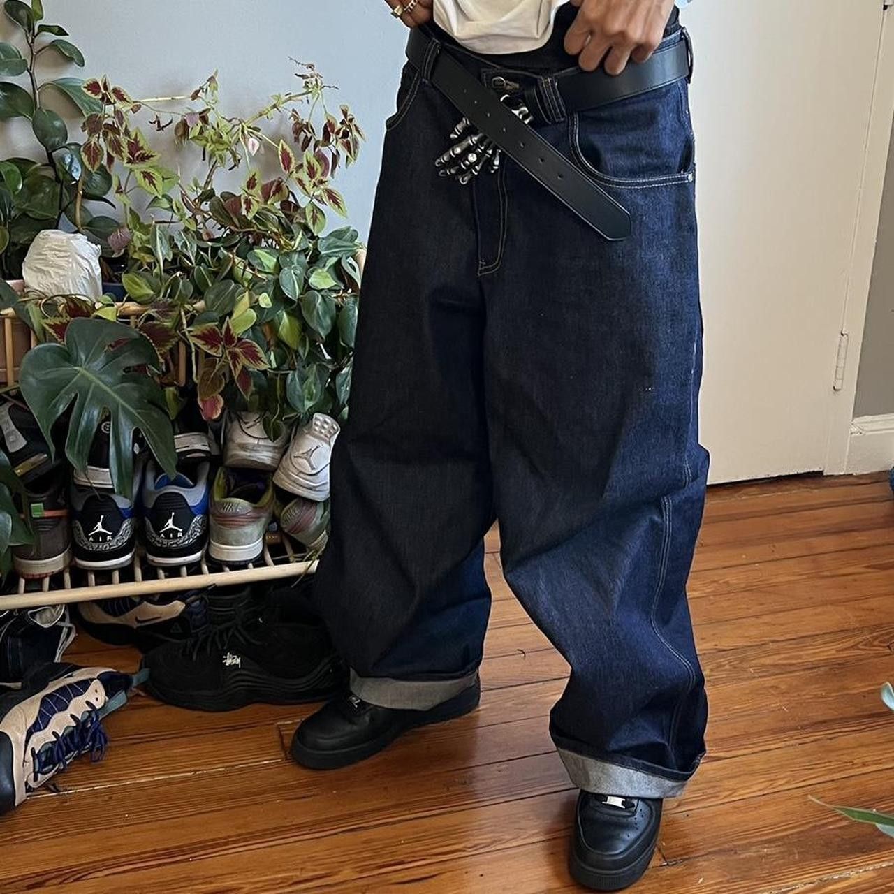 Other y2k 2000s vintage style skeleton grunge goth emo black belt Size ONE SIZE - 2 Thumbnail
