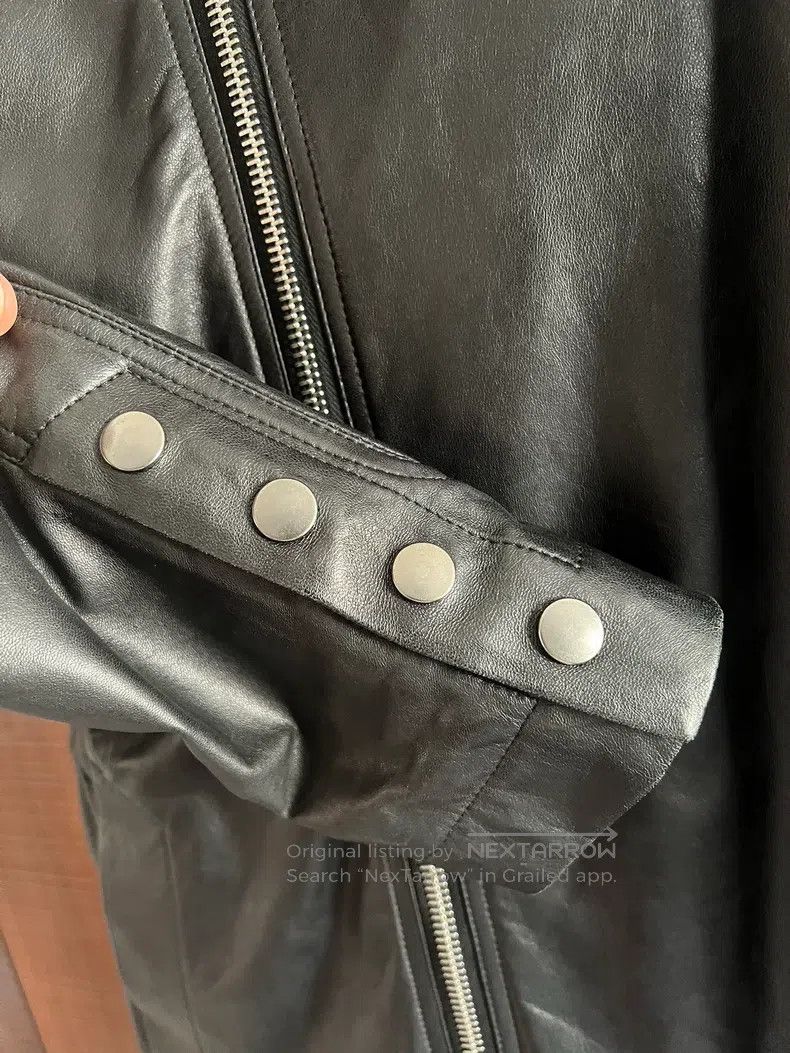 Rick Owens RICK OWENS Black Leather Jacket Size US M / EU 48-50 / 2 - 4 Thumbnail