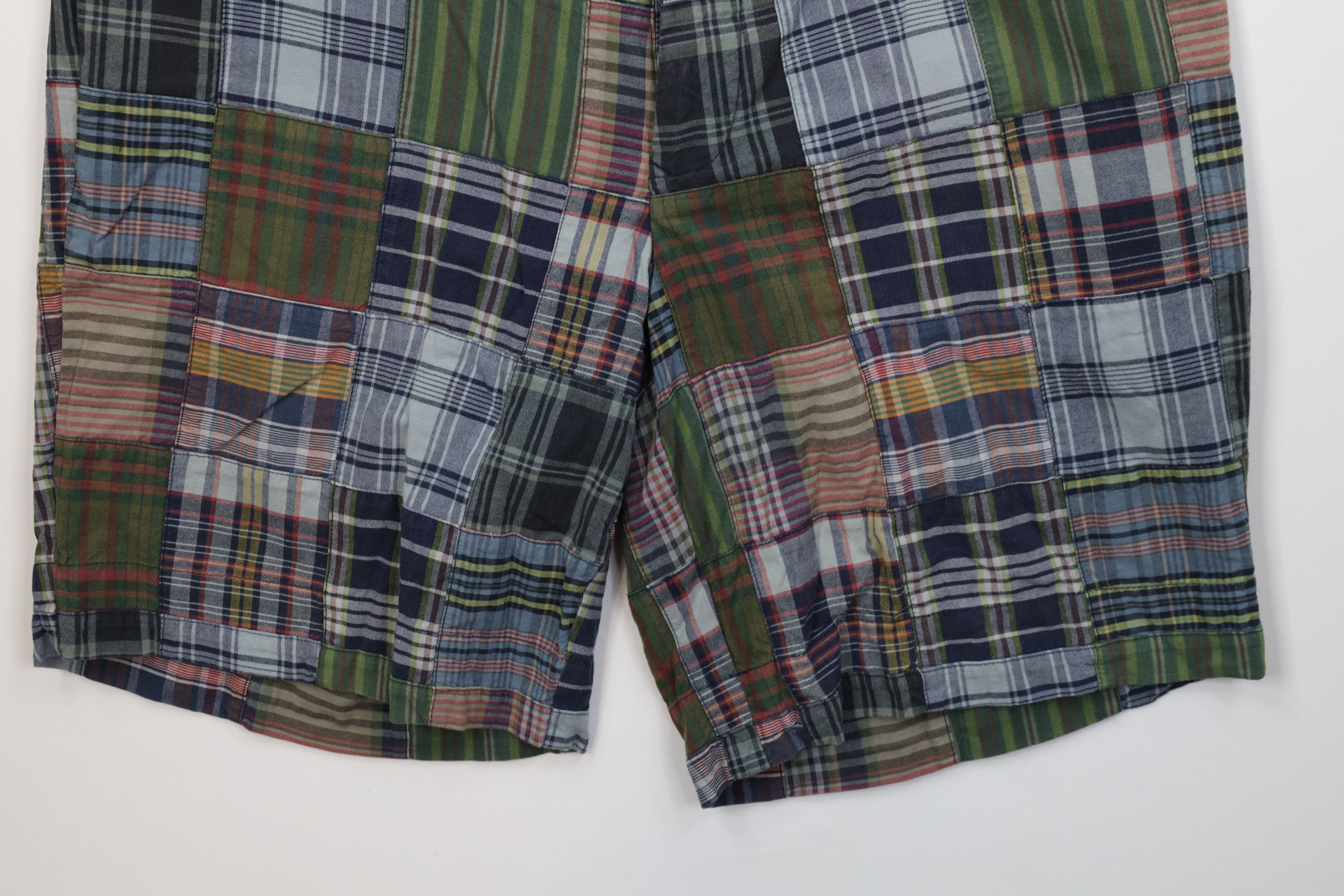 Ralph Lauren Vintage 90s Ralph Lauren Plaid Patchwork Button Fly Shorts Size US 36 / EU 52 - 4 Thumbnail