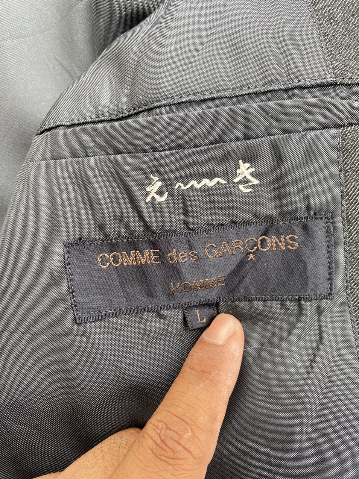 Comme des Garcons Homme Rare Vintage Comme Des Garcons Homme AD1999 Blazer Size 36R - 11 Thumbnail
