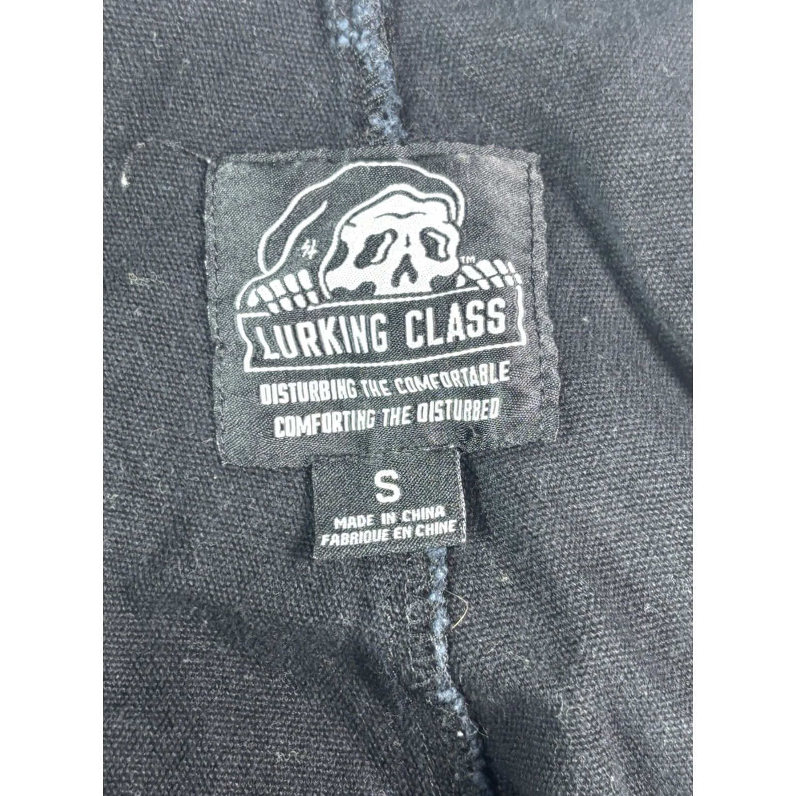 Gloverall VINTAGE Lurking Class Overall Women’s Black Size S Denim One-Piece Sleeveless Embroidered 90s College Style Ladies Pants? Size 28" / US 6 / IT 42 - 6 Thumbnail