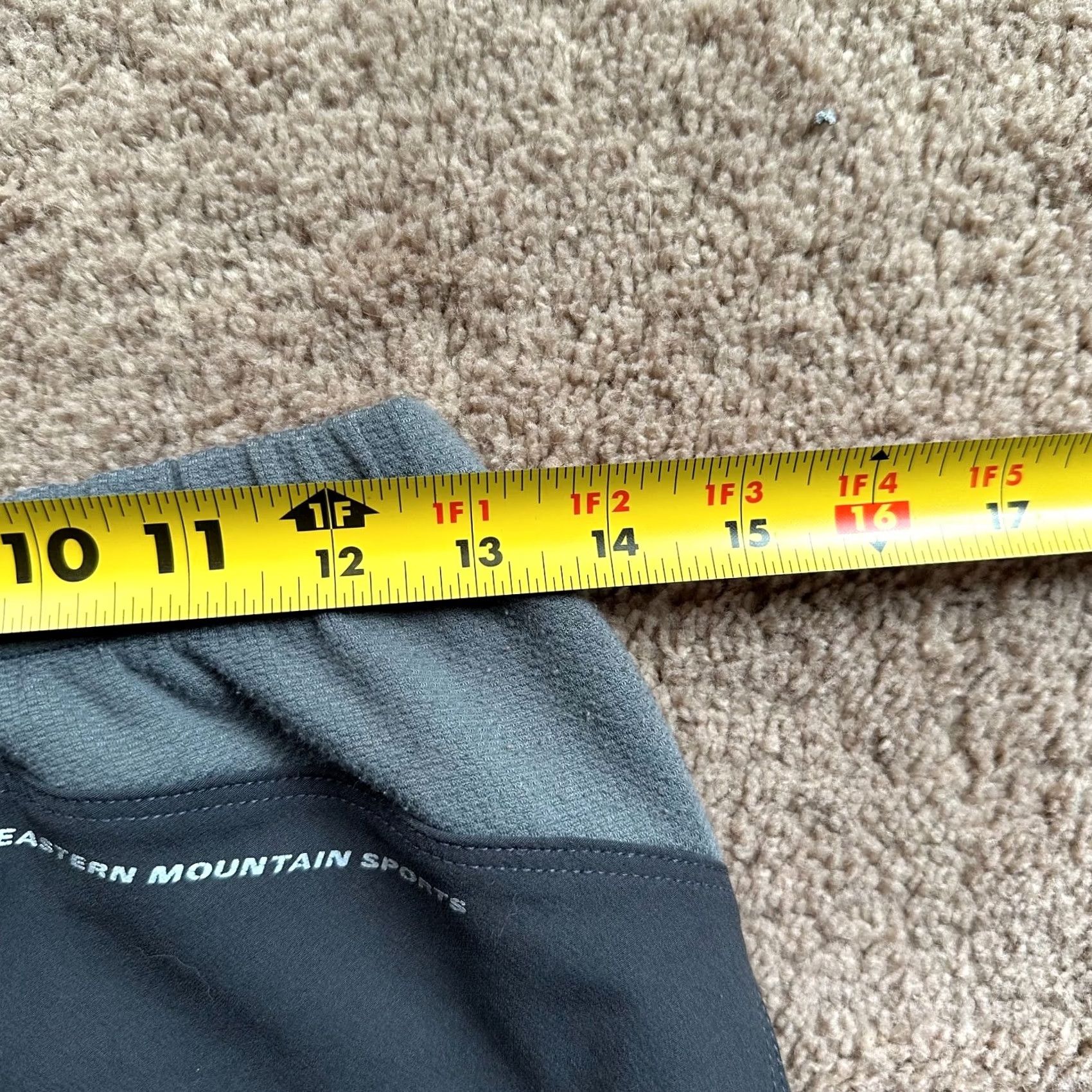 Vintage EMS Pants Mens Small Straight Leg Mid Rise Grey 26x32 Elastic Waist No Pockets Size US 29 - 7 Thumbnail