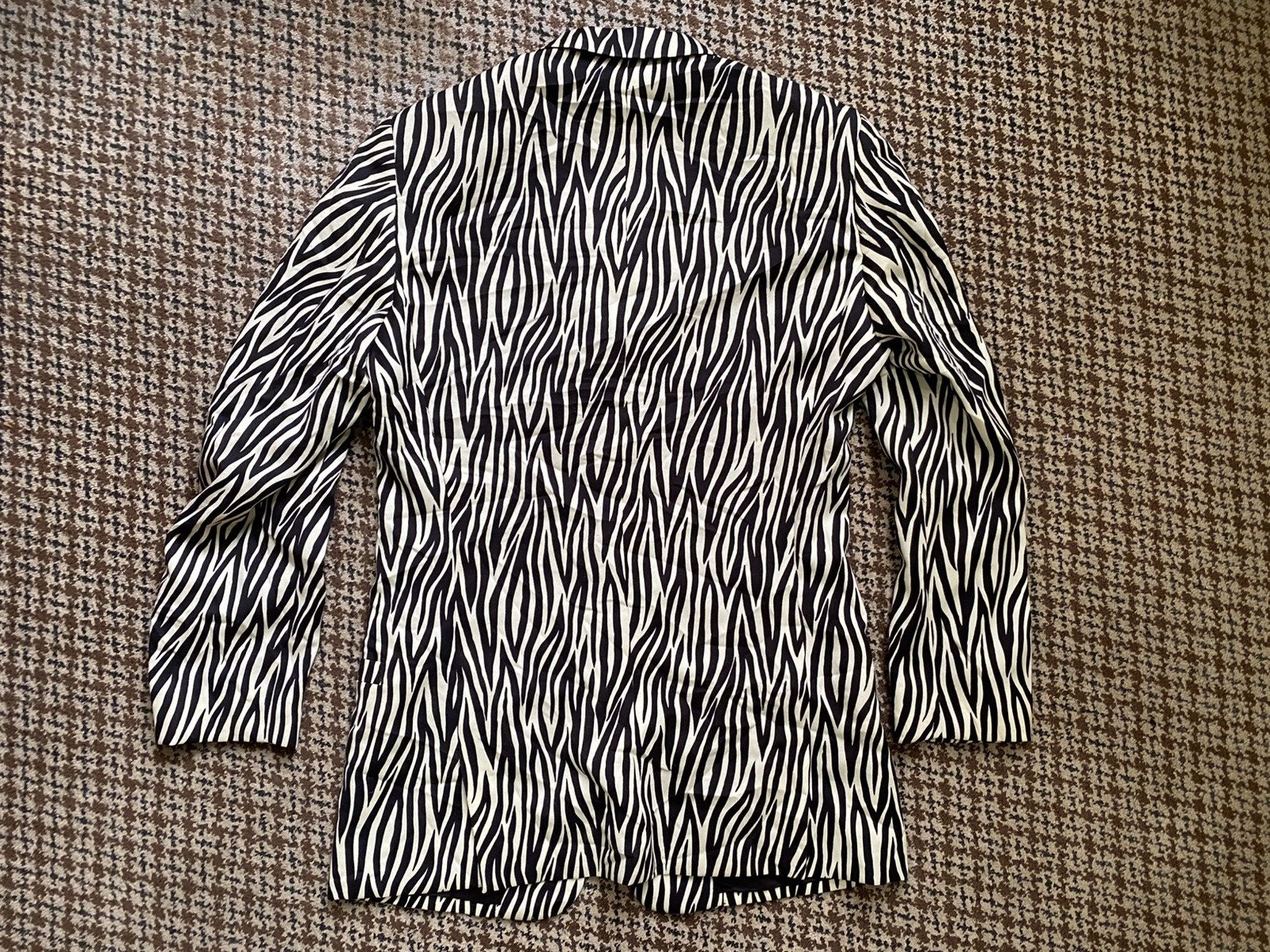 Versace Giani Versace Vintage Zebra Medusa Pure Wool Tailored Jacket Size 46S - 15 Thumbnail