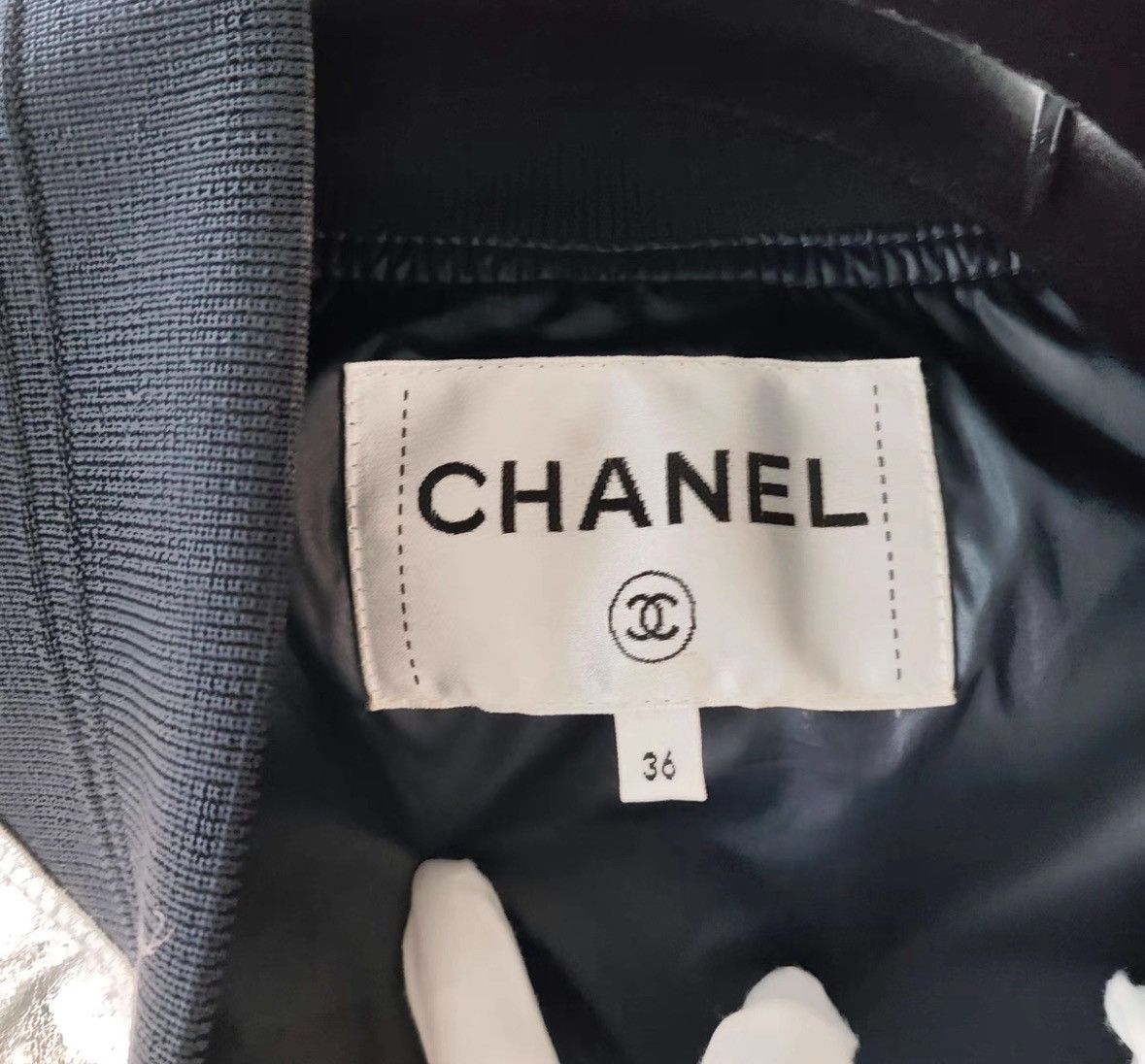 Chanel Chanel Silver pleated bomber jacket 2504-Nextarrow Size XS / US 0-2 / IT 36-38 - 3 Thumbnail